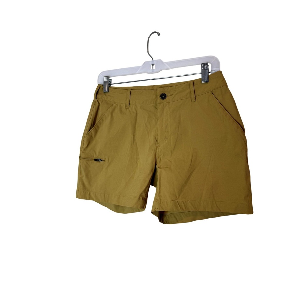 Marmot Shorts Womens 6 Beige Hiking Stretch Lightweight Zip Pocket Trail Casual